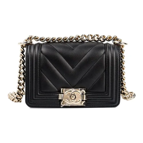 CHANEL 22SS Весна Лето Leboy Sheepskin Одно Плечо Ручная Сумка Сумка через плечо Мини Женская Черная