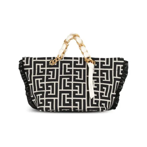 BALMAIN 1945 Жаккард хлопок полиэстер одно плечо сумка стандартный женский черный