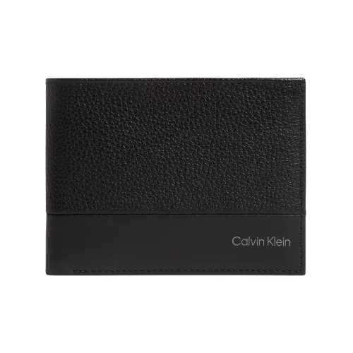 CALVIN KLEIN Кожа Кошелек Мужской Черный
