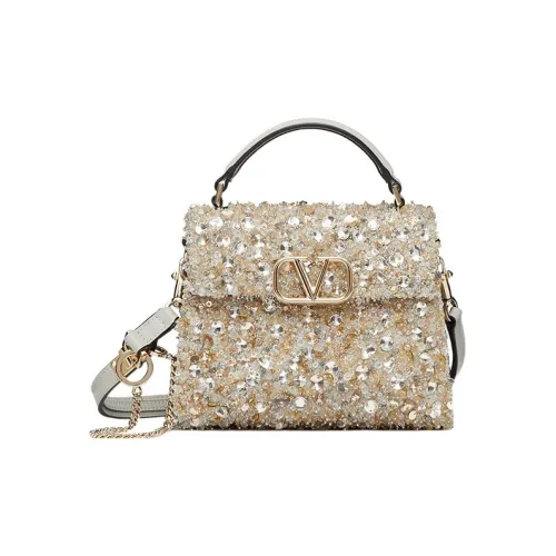 Valentino VSLING 3D Вышивка Сумка через плечо Сумка Мини Женская Белая