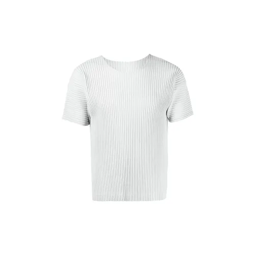 Homme Plissé Issey Miyake Пыльно-серый Мужской T-рубашки