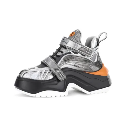 LOUIS VUITTON Archlight 2,0 2,0 MID Топ Спортивная повседневная обувь Женская Серебряный Серый