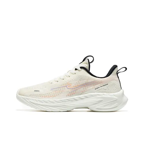 Erke Шокабсорберы Slip-Resistant Abrasion-Resistant Низкий Топ Беговые кроссовки Женские Белые Апельсин