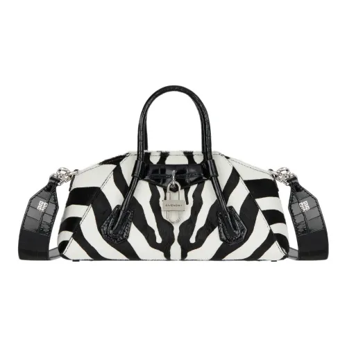 GIVENCHY Antigona Сумка через плечо из коровьей кожи мини-сумка для женщин черная белая