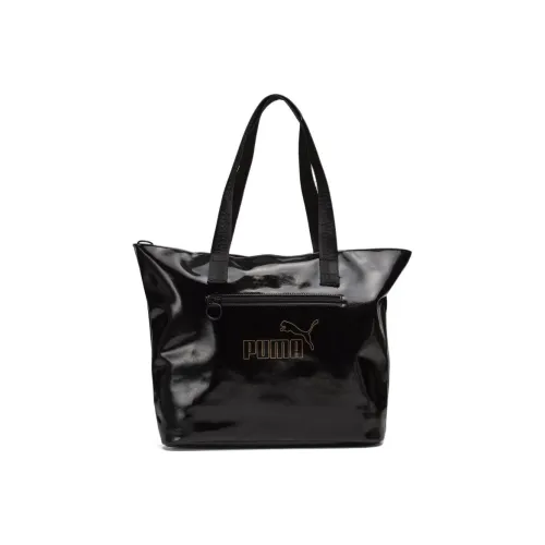 PUMA Искусственная кожа Тоут Сумка Сумка для покупок Сумка на плечо Сумка обычная Женская Черный Золотой