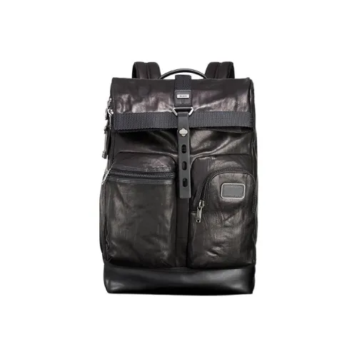 TUMI Alpha Bravo Коровья кожа Рюкзак Мужской Черный