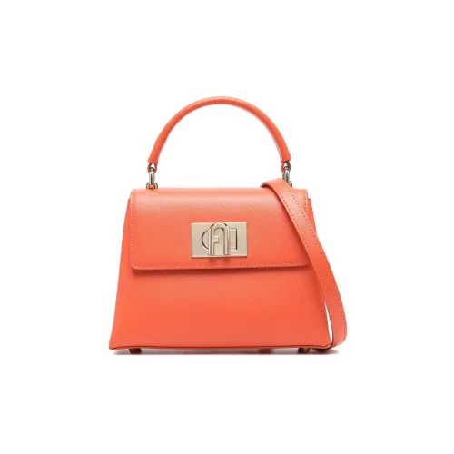 Furla 1927 Collection Кожа Сумка через плечо Сумка Мини Женская Апельсин