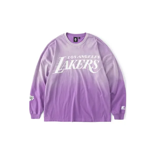 STARTER x NBA Фиолетовые Унисекс Футболки