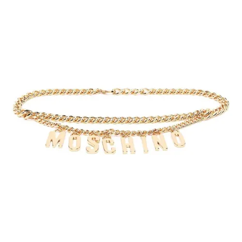 MOSCHINO Металлическая цепь на талию, золотая, женская