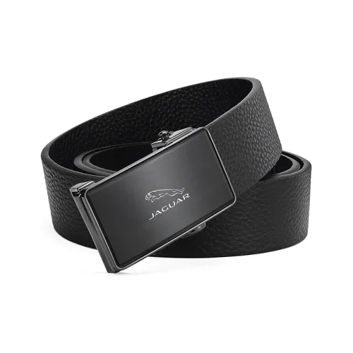 JAGUAR Ремни из натуральной коровьей кожи мужской черный ширина 3,4 см