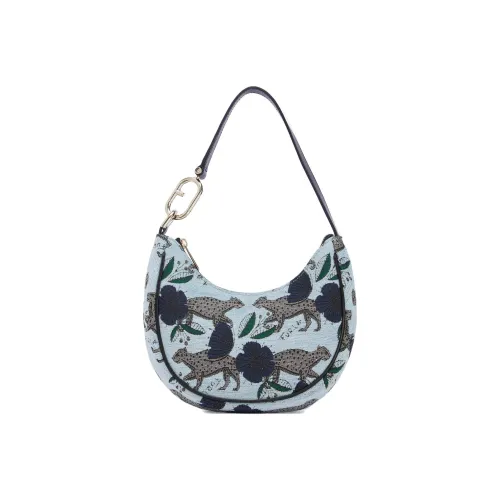 Furla Primavera Ткань Сумка Сумка через плечо Маленькая Женская Серая