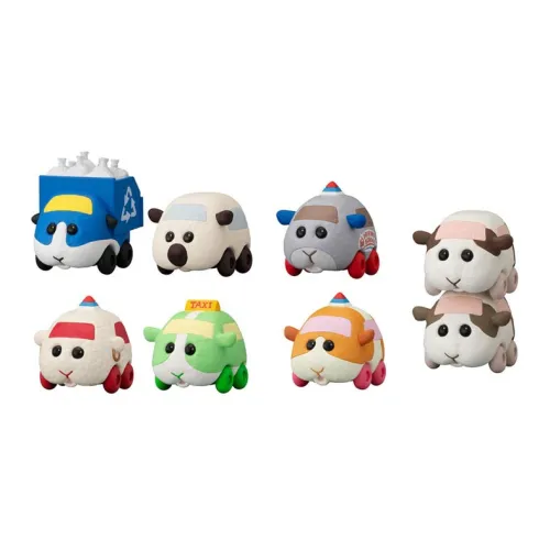 BANDAI PUI Молкер Корокоро Пуи Молкар STACK Friends Счастливый Драйв Цельная коробка 8 шт