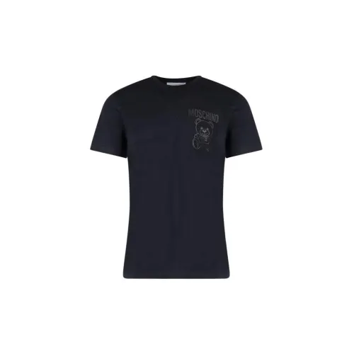MOSCHINO Мужские черные T-рубашки