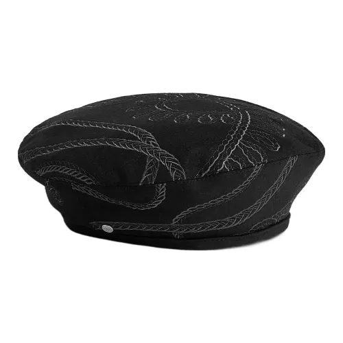 HERMES Шерстяные береты Черные Женские