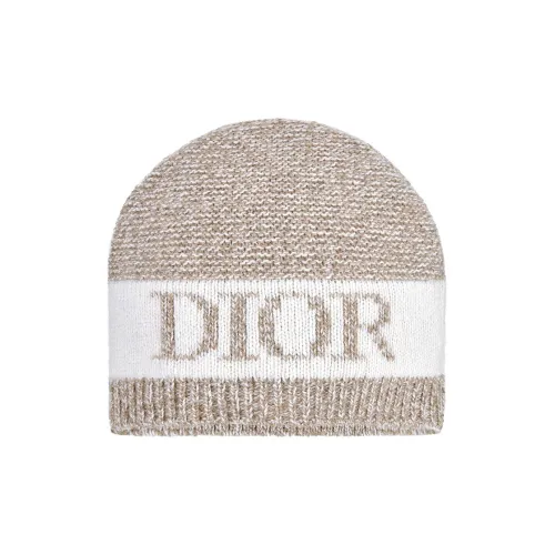 DIOR Шапки-бини Светло-янтарный/Белый Kids