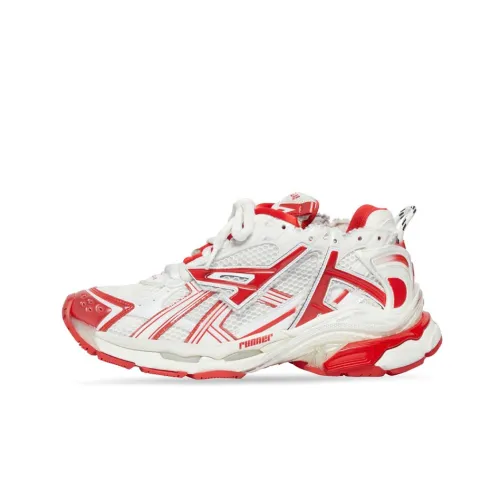 Balenciaga Runner Low Топ Спортивная Повседневная Обувь Мужская Белый Красный