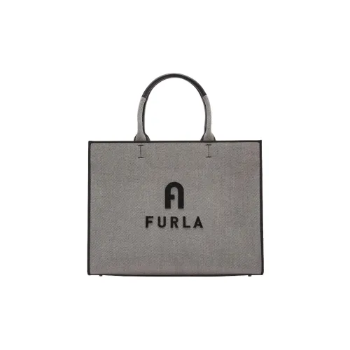 Furla Opportunity Ткань Тоут Сумка Сумка для покупок Сумка Большая Женская Серого цвета
