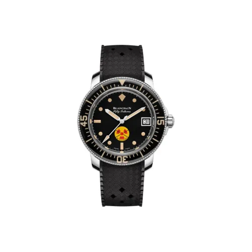 BLANCPAIN Автоматический Механический Часы Мужские FIFTY FATHOMS 40,3 мм Черные