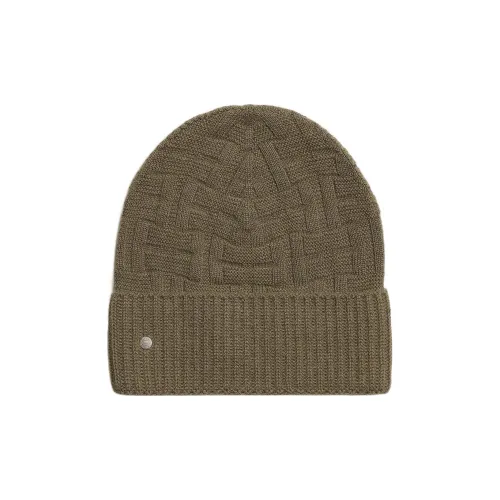 HERMES Шерстяные шапки Зеленые Женские
