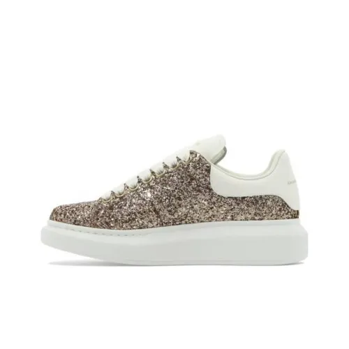 Alexander McQueen Larry Low Топ Стильные Скейтбординги Женские Золотой