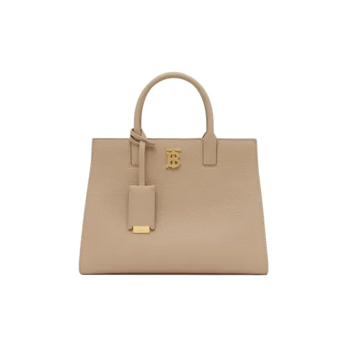 Burberry Frances Телячья кожа с рельефом Тоут Сумка Сумка для покупок Сумка через плечо Сумка мини Женская Пшенично-бежевая