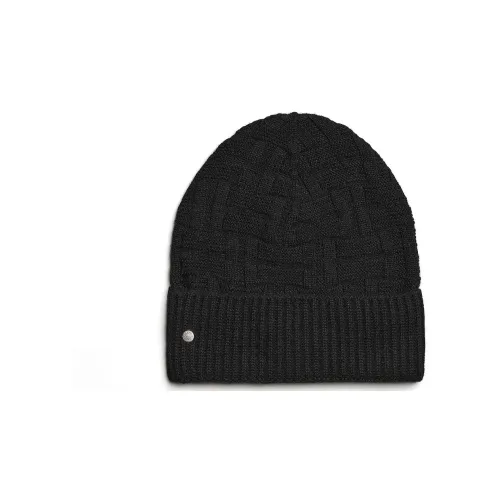 HERMES Шерстяные шапки-бини Черные Женские