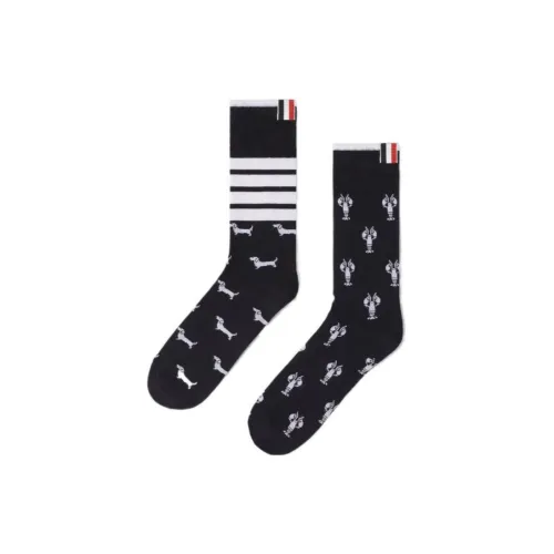 THOM BROWNE 1 пачка Морской синий Мужской MID Носки до икры