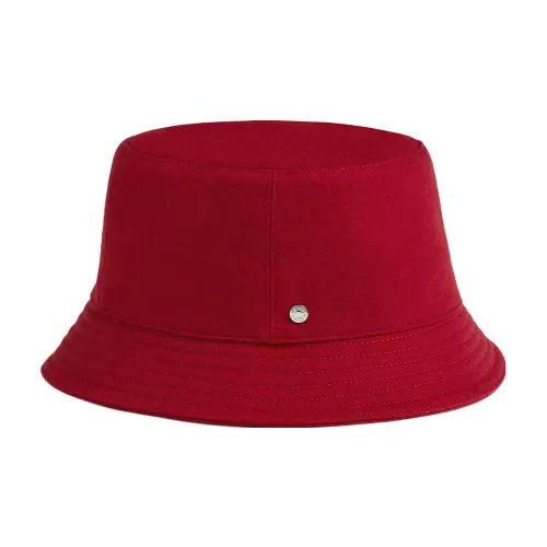 Hermes H Passant Кашемир Шляпы ведра Красный Женские