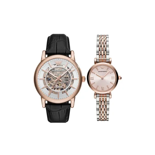 EMPORIO ARMANI Механические часы Movement унисекс, 43 мм, белые