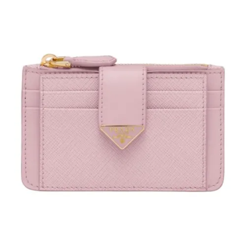PRADA Saffiano кожаный держатель для карт женский розовый