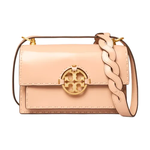 TORY BURCH Miller Лакированная кожа Сумка через плечо Сумка на плечо Женская Erasers Розовый