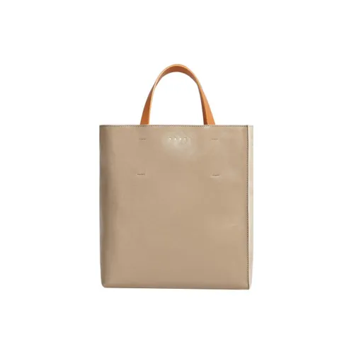 MARNI Кожа Тоут Сумка Сумка для покупок Сумка через плечо Сумка Маленькая Женская Серая Зеленая