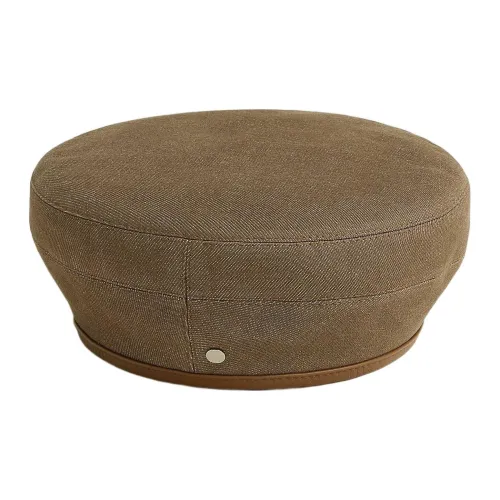 HERMES Хлопок Береты Темно-умбровая Женская