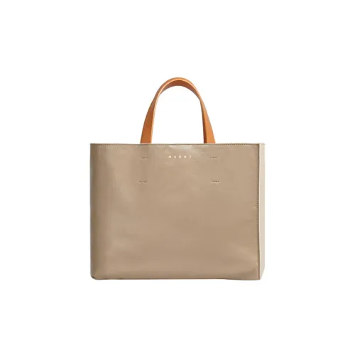 MARNI Сумка Tote из коровьей кожи сумка для покупок маленькая сумка женская серый зеленый серый бежевый