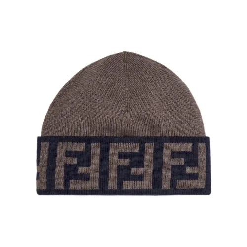 FENDI Шапки-бини Коричневый Мужской