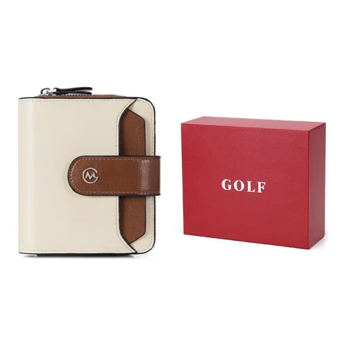 GOLF Коровья кожа Клатч Сумка для документов Кошелек для монет Бизнес кошелек Стандартный Женский Бургунди Черный Коричневый Экрю Яшма