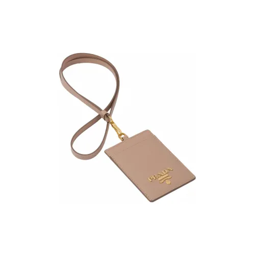 PRADA Saffiano кожаный держатель для карт женский темно-розовый