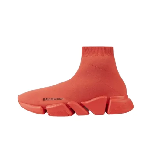 Balenciaga Speed 2,0 High Топ Спортивная Повседневная Обувь Женская Красная