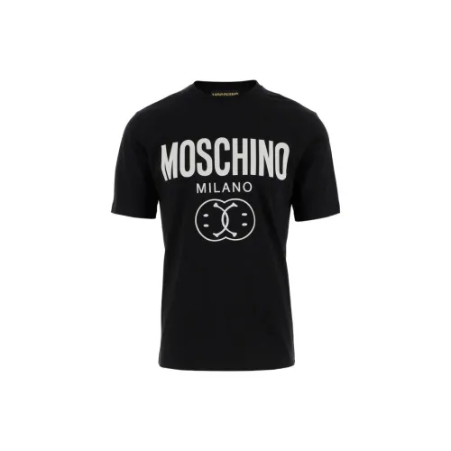 MOSCHINO Мужские черные T-рубашки