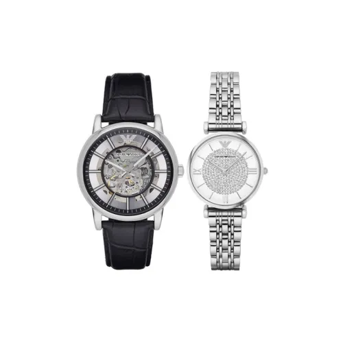 EMPORIO ARMANI Автоматический Механический Движение Унисекс Часы Серебряные