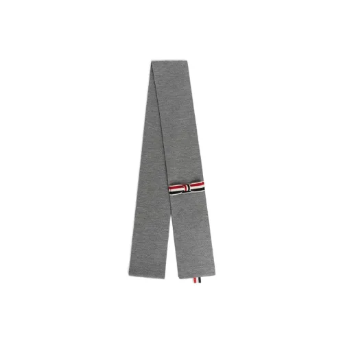 THOM BROWNE Шарфы из шерсти Wool Knit Светло-серый Женские