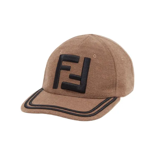 Fendi Шерсть Кепки Коричневый Мужской