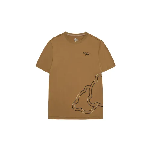 Erke Sports Life Collection T-Shirt Мужской Каштановый Коричневый