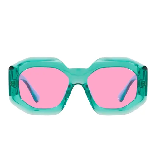 VERSACE Солнцезащитные очки Зеленый/Розовый Женские