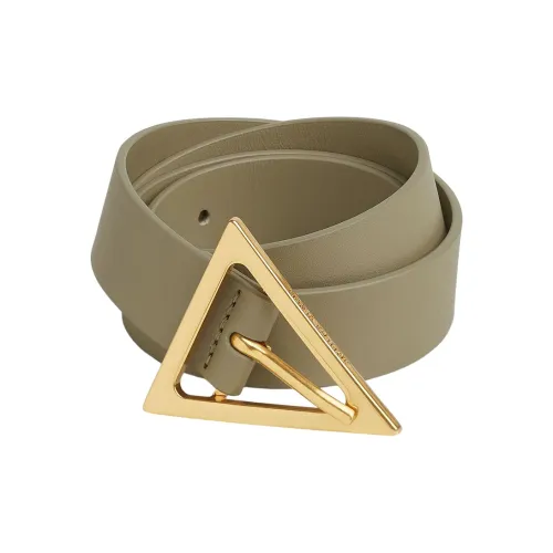 Bottega Veneta Ремни из коровьей кожи женские цвет тауповый ширина 2,5 см