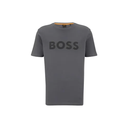 Hugo Boss FW22 T Рубашка Мужская Угольный Серый