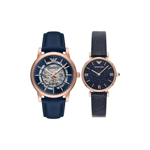 EMPORIO ARMANI Автоматический Механический Движение Унисекс Часы 43 мм Синие