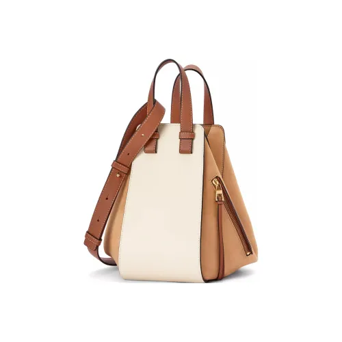 LOEWE Hammock Коровья кожа с замшей Hammock Сумка Портативная сумка через плечо Маленькая женская сумка Кремовый Песочный
