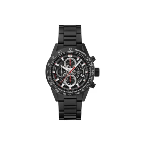 TAG HEUER Автоматический Механический Механизм Мужские Часы Carrera Collection 43 мм Черные