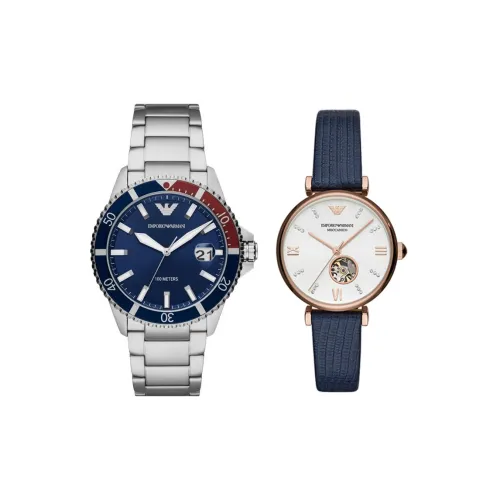 EMPORIO ARMANI Механический Movement Унисекс Коллекция Gypsophila Часы 42mm*11mm Синий